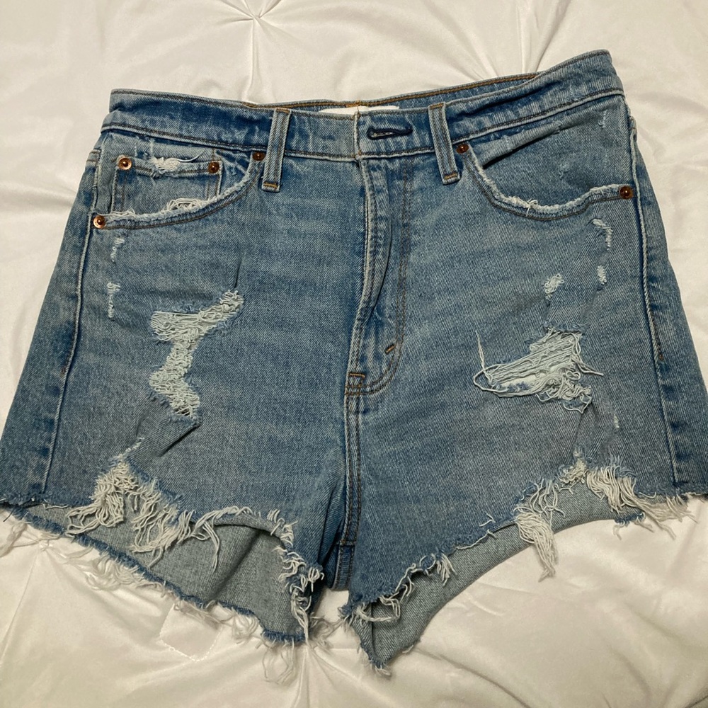 A&F denim shorts